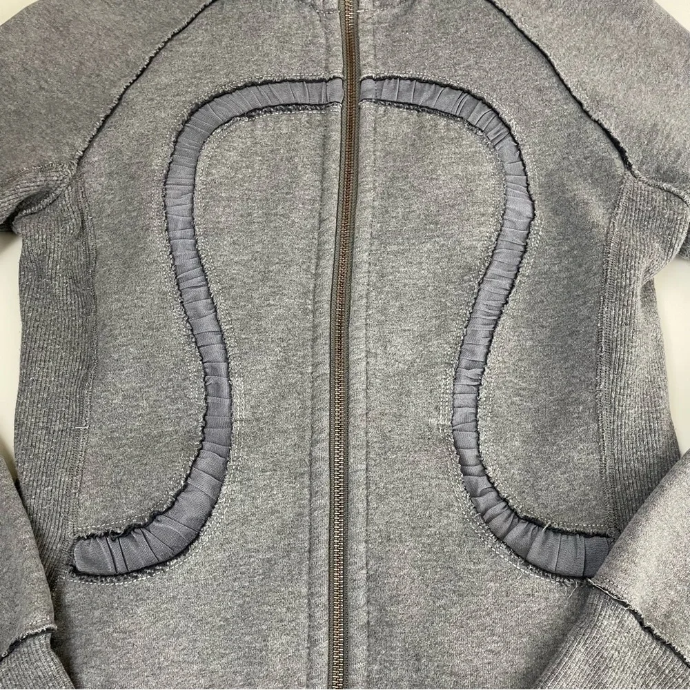 lululemon‎ Scuba Full Zip Hoodie Special Edition Gray Sz 4